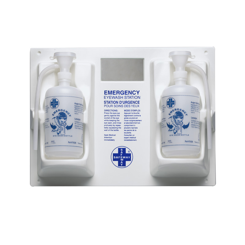 Image STATION DOUCHE OCULAIRE DOUBLE BOUTEILLES VIDES 32OZ